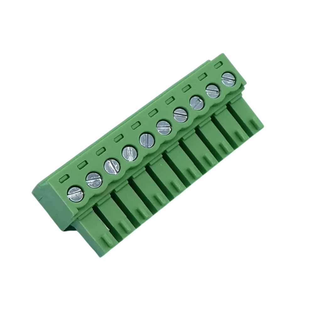 10 Pin 3.81mm Female Right Angle Combicon PCB Terminal Block (ZB 15EDGK-3.81-10P)