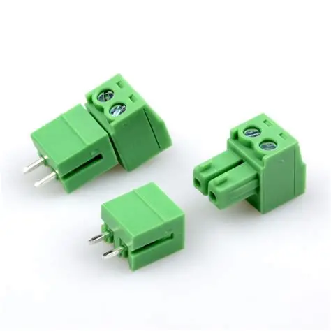 2 Pin 3.81mm Male Right Angle Combicon PCB Terminal Block (ZB 15EDGR-3.81-2P)**