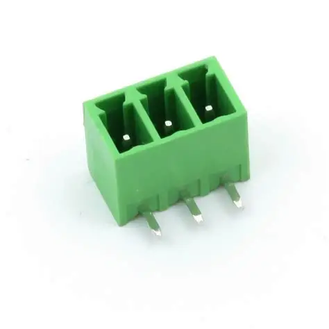 3 Pin 3.81mm Male Right Angle Combicon PCB Terminal Block (ZB 15EDGR-3.81-3P)