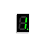 ASIATECH SM82056G 0.56″ Common Cathode Pure Green 7-Segment Display – Single Digit LED