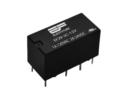 EF EF29-2C-L-12V 12V 2C Relay – Dual Contact Type