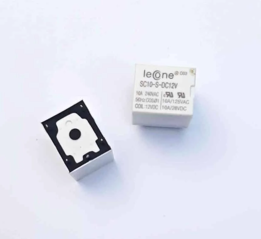 LEONE SC10-S-DC12V 12V 1C 10A Relay – White корпус Type