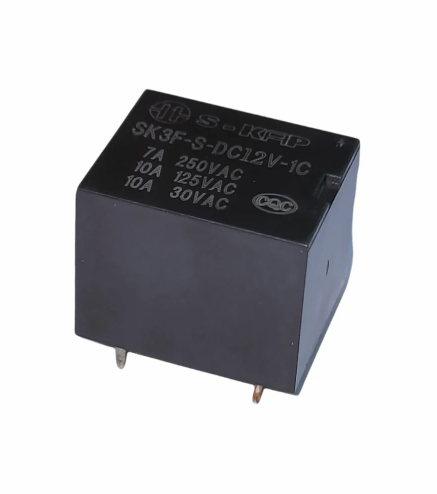 S-KAP SK3F-S-DC12V 12V 1C 7A Black Relay – PCB Type